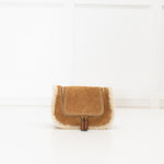 Anya Hindmarch Vere Small Soft Satchel Tan Shearling Crossbody