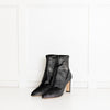 Jimmy Choo Silver Stretch Fabric Heeled Ankle Boots