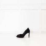 Miu Miu Black Suede Court Shoe