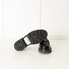 Celine Black Leather Triomphe Loafers