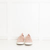 Gina Pink Leather Diamante Slip-On Shoes