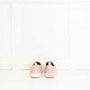 Gina Pink Leather Diamante Slip-On Shoes