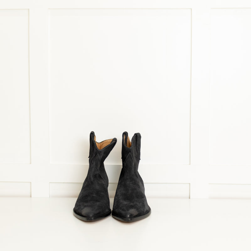Isabel Marant Grey Suede Dewina Ankle Boot