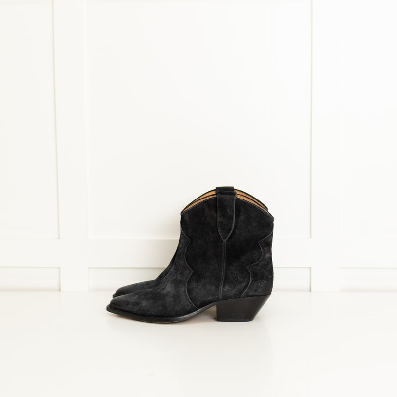 Isabel Marant Grey Suede Dewina Ankle Boot