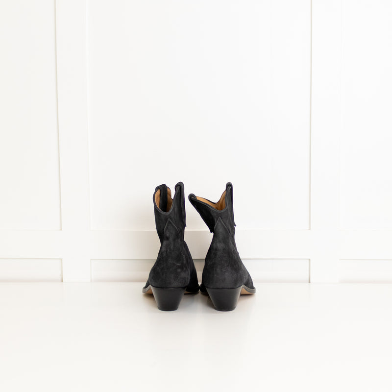 Isabel Marant Grey Suede Dewina Ankle Boot