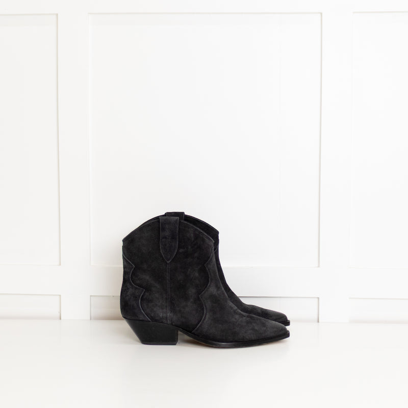 Isabel Marant Grey Suede Dewina Ankle Boot