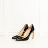 Manolo Blahnik Black Patent Leather Pointy Heeled Shoes