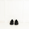 Chanel Black Glitter Camelia Flat Ballerinas
