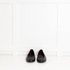 Chanel Black Quilted Lambskin Leather CC Top Flat Ballerinas