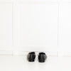 Chanel Black Quilted Lambskin Leather CC Top Flat Ballerinas