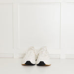 Bottega Veneta White Leather Multi Lace Up Trainers