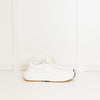 Bottega Veneta White Leather Multi Lace Up Trainers