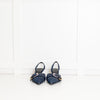 Givenchy Blue Denim Voyou Kitten Heel Slingback