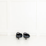Givenchy Blue Denim Voyou Kitten Heel Slingback