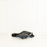 Givenchy Blue Denim Voyou Kitten Heel Slingback