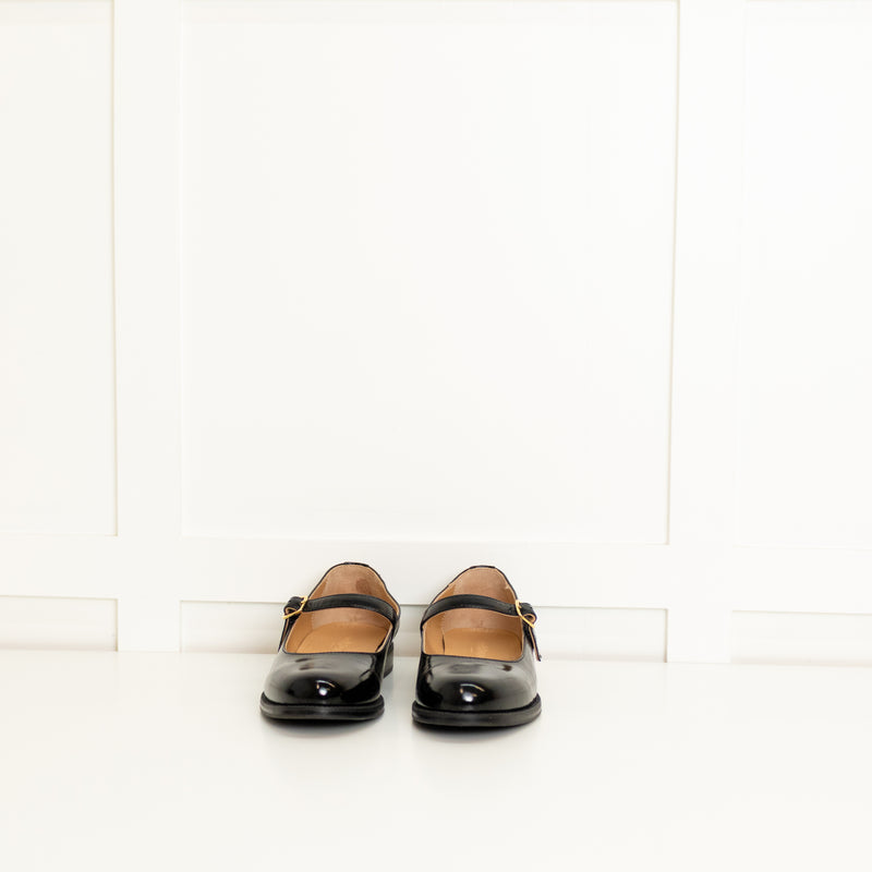 Russell & Bromley Black Patent Mary Janes