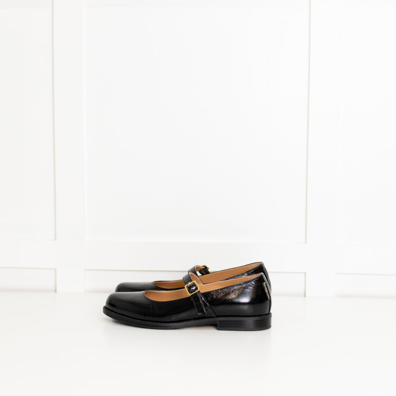 Russell & Bromley Black Patent Mary Janes