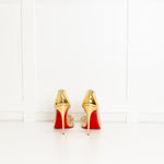 Christian Louboutin PVC And Gold Stud Shoes