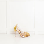 Christian Louboutin PVC And Gold Stud Shoes