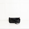 By Far Black Croc Embossed Rachel Shoulder Bag