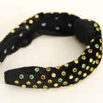lele Sadoughi Black Velvet Jewelled Headband
