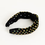 lele Sadoughi Black Velvet Jewelled Headband