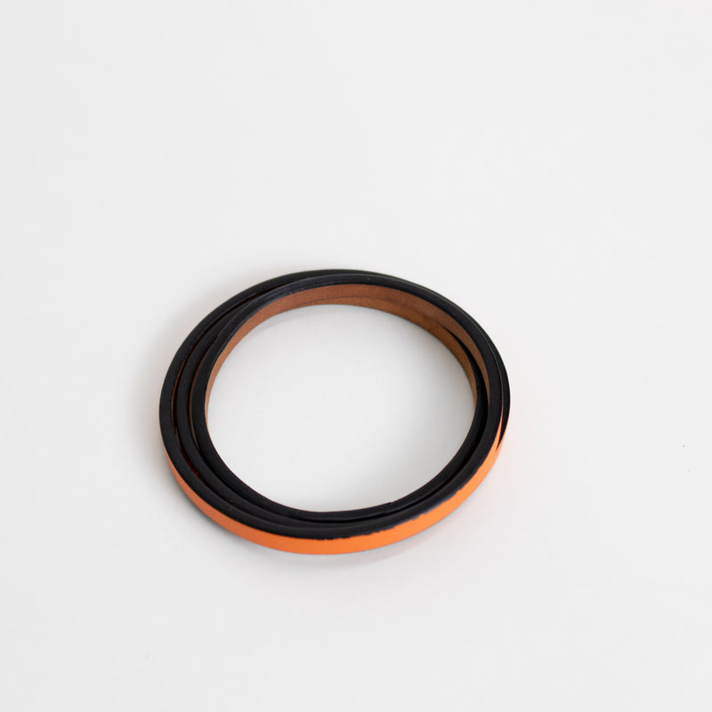 Loewe Orange Leather Bangle