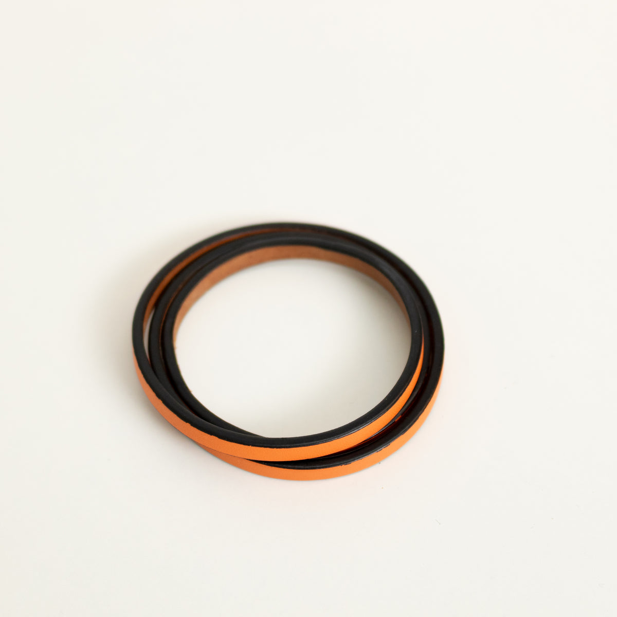Loewe Orange Leather Bangle