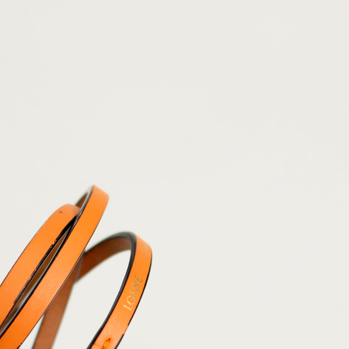 Loewe Orange Leather Bangle