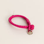 Bottega Veneta Pink Intrecciato Leather Double Strand Bracelet