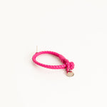 Bottega Veneta Pink Intrecciato Leather Double Strand Bracelet