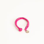 Bottega Veneta Pink Intrecciato Leather Double Strand Bracelet