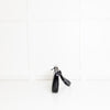 By Far Black Croc Embossed Rachel Shoulder Bag