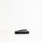 By Far Black Croc Embossed Rachel Shoulder Bag