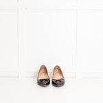 Valentino Black Patent Pointy Kitten Heel Shoes
