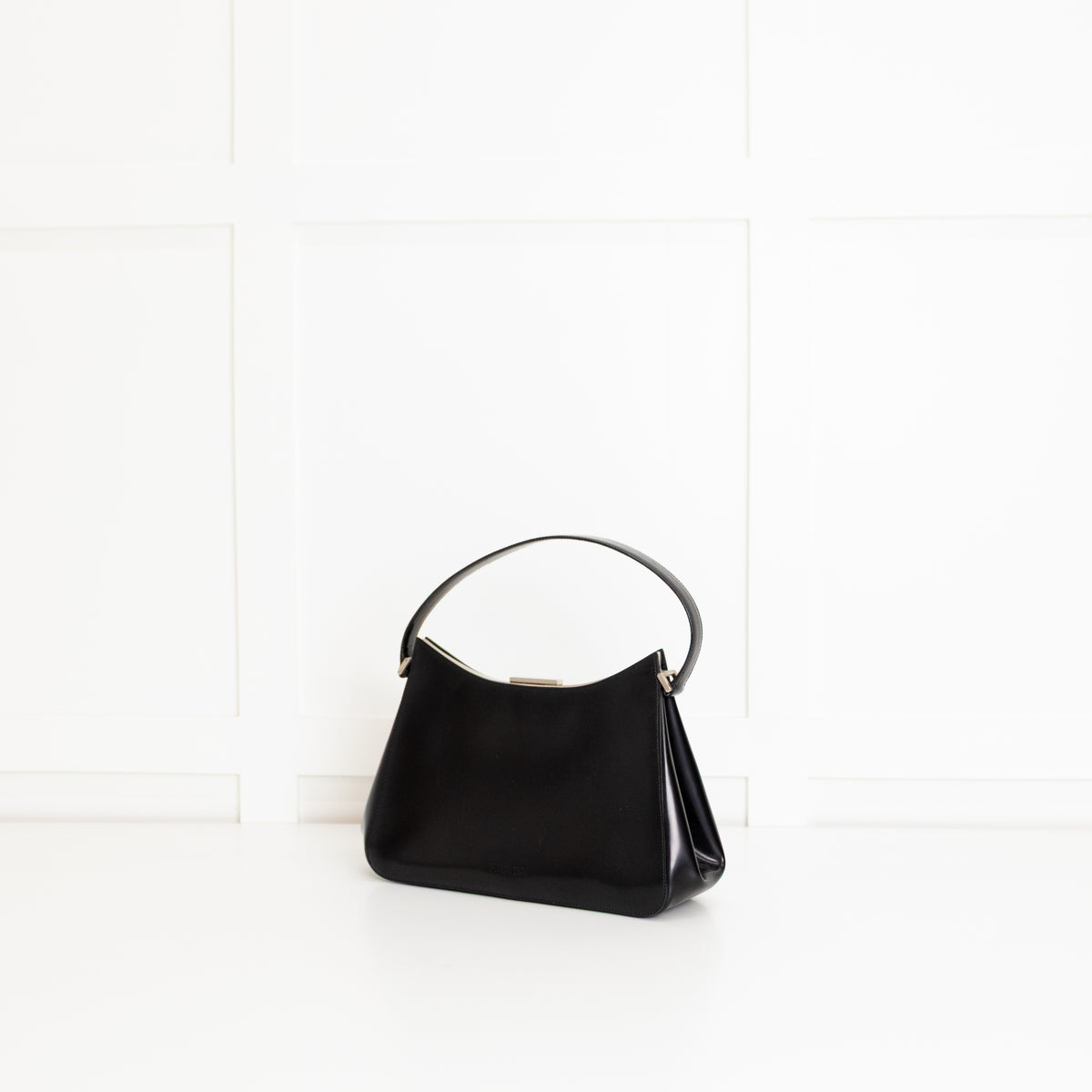 Prada Black Leather Top Handle Bag