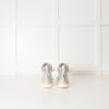 Giuseppe Zanotti Silver Multi Diamante Leather High Top Trainers