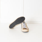Golden Goose Silver Gold Glitter Trainers