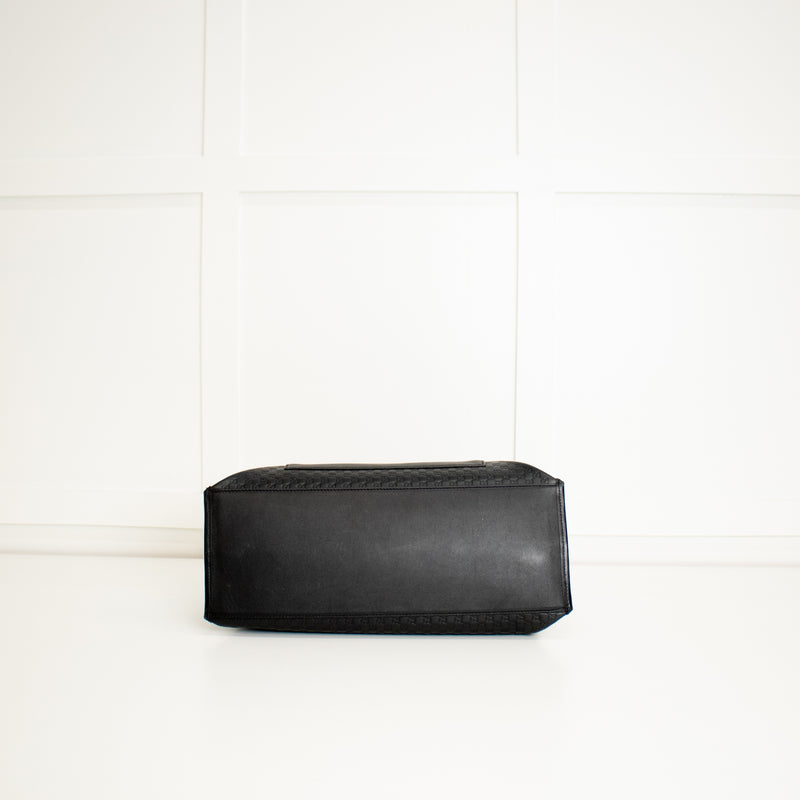 Gucci Black Micro Guccisimma Tote Bag