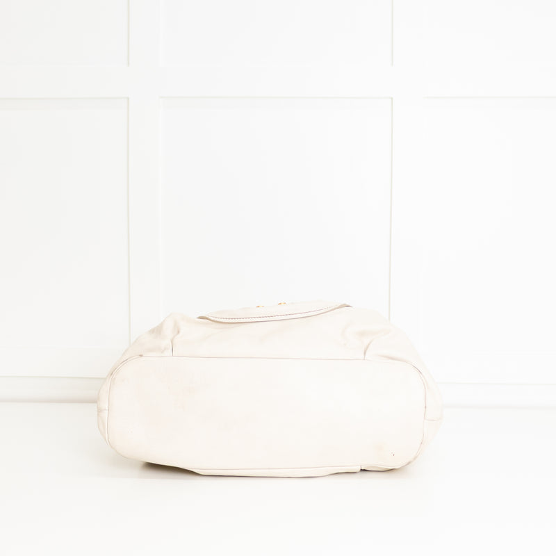 Miu Miu Large Cream Tote Bag