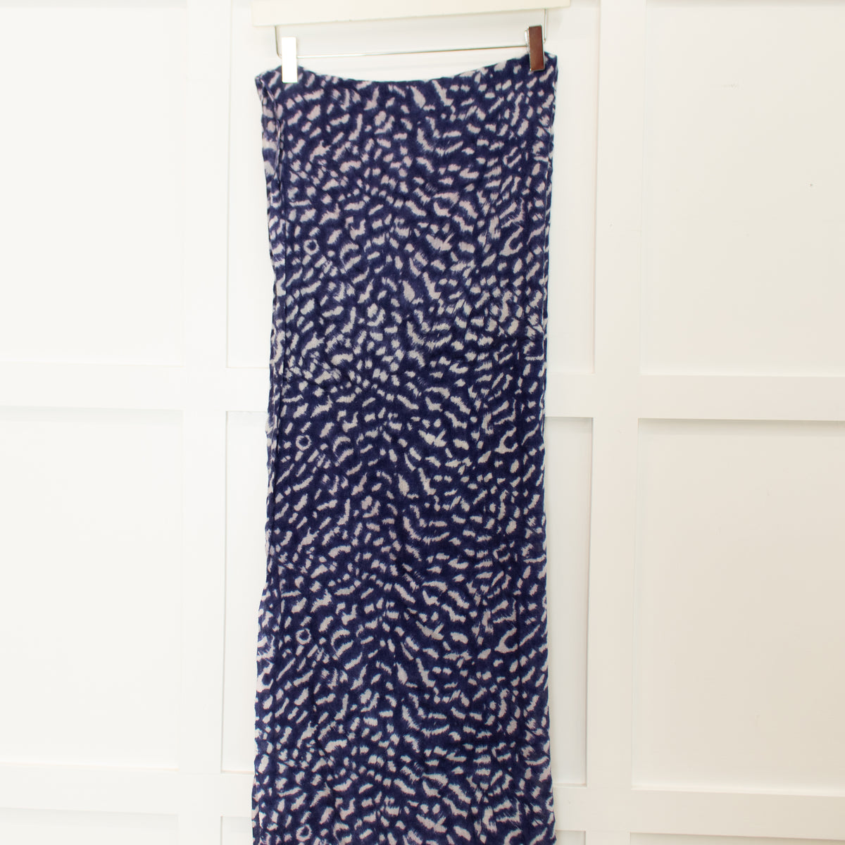 Mercy Delta Blue Pale Pink Animal Print Scarf