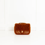 Chanel Brown Quilted Teddy Flap