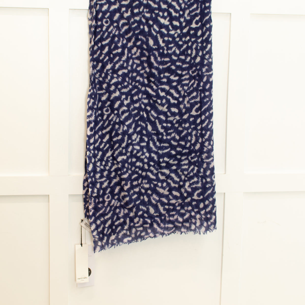 Mercy Delta Blue Pale Pink Animal Print Scarf