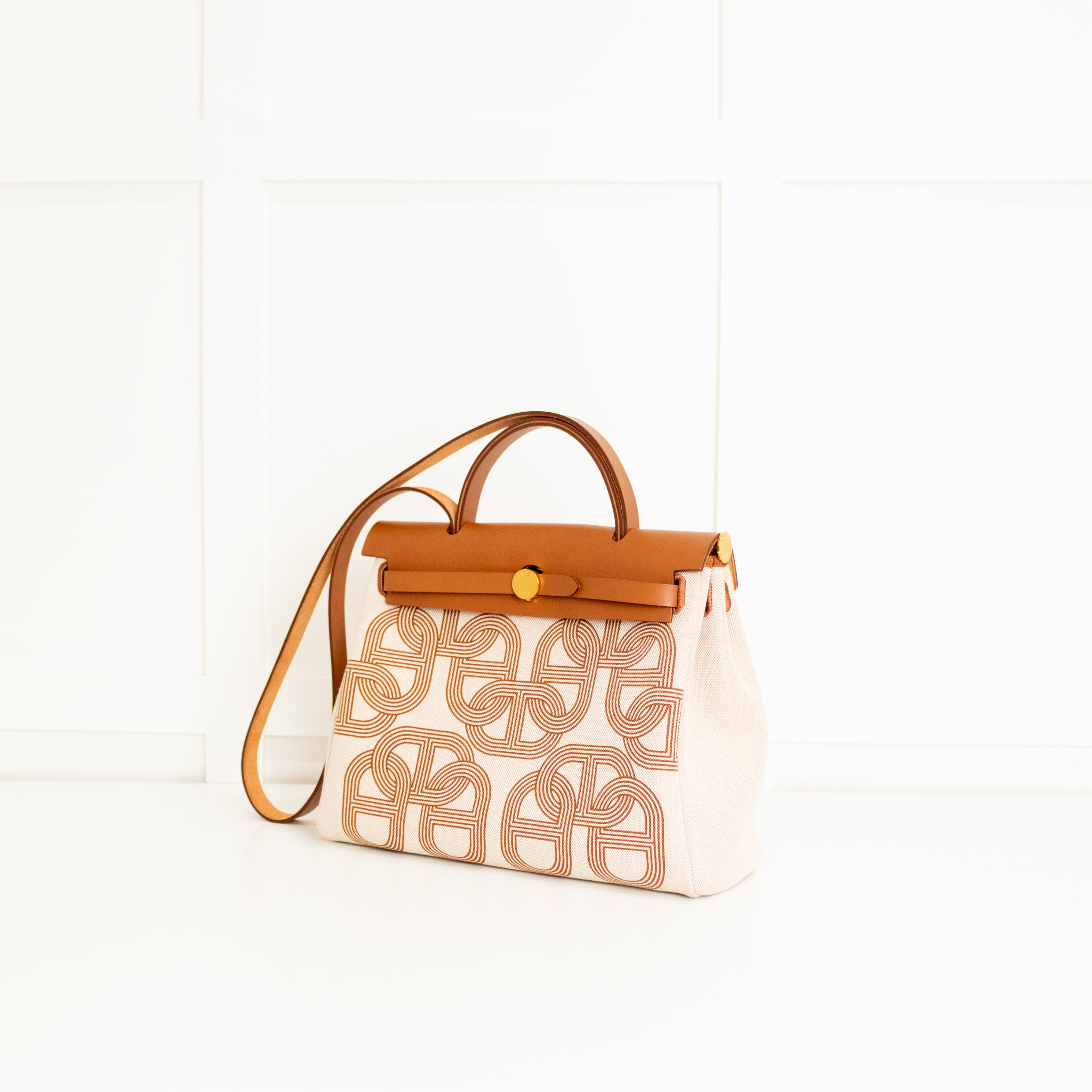 Hermes Ecru Chaine D'ancre Canvas Herbag Zip 31 Bag – Phoenix Style