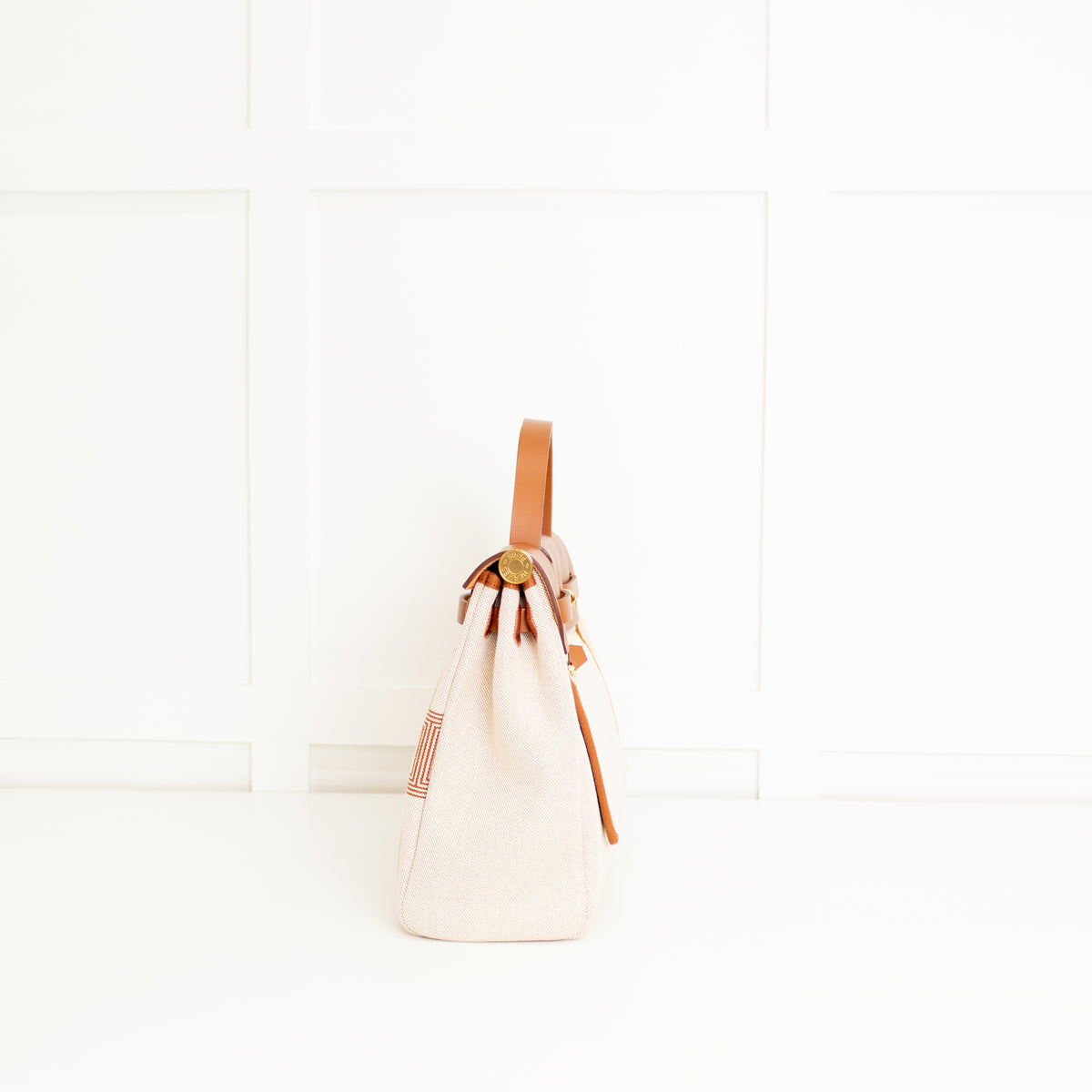 Hermes Ecru Chaine D'ancre Canvas Herbag Zip 31 Bag