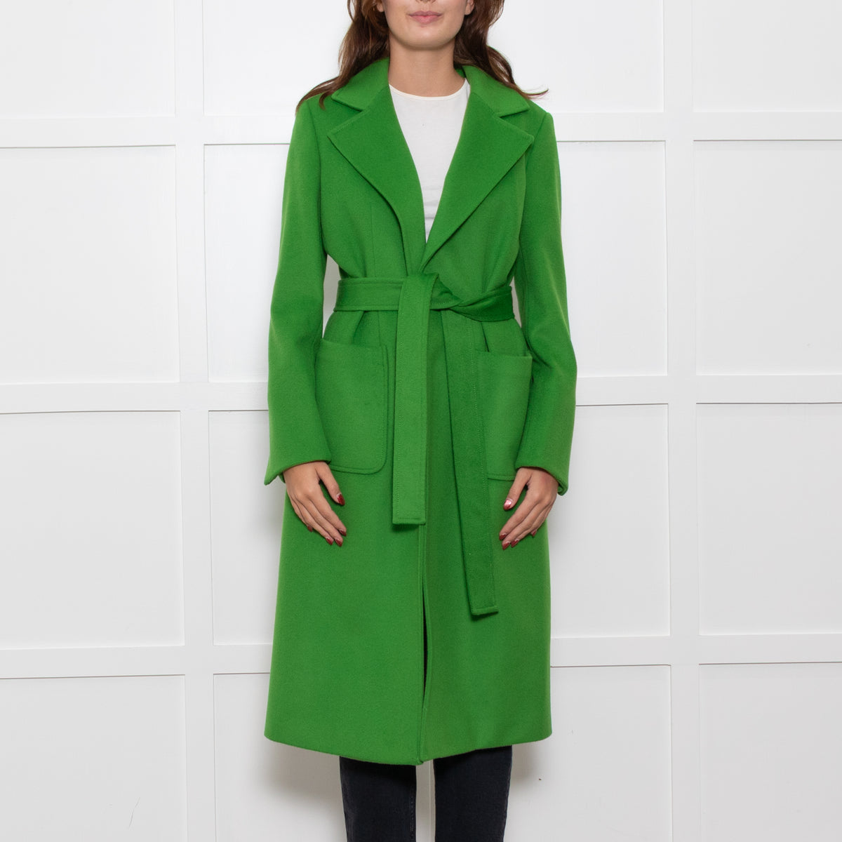 Max & Co Green Runaway Cashmere Coat