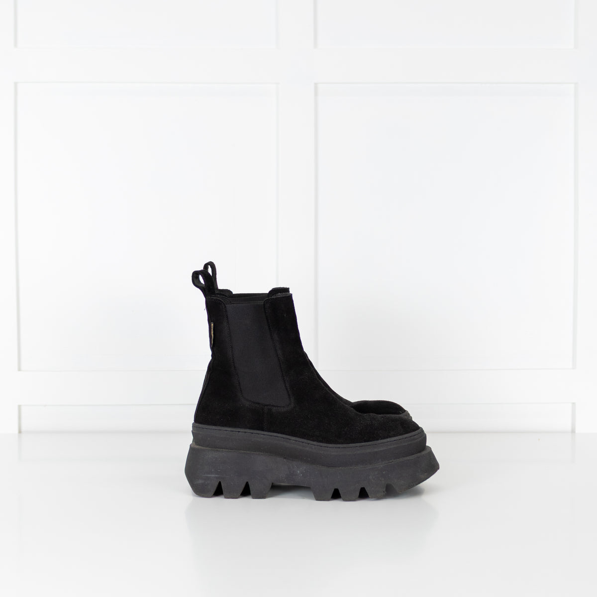 Russell & Bromley Giant Chunky Black Suede Chelsea Boot