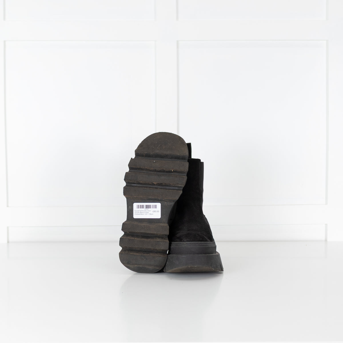 Russell & Bromley Giant Chunky Black Suede Chelsea Boot