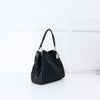 Coach Black Fabric Leather Trim Signature 25637 Shoulder Bag
