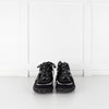 Chanel Black White Trim Interlocking CC Mesh Trainers
